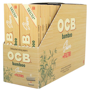 OCB Bamboo Slim + Tips 32 Heftchen á 32 Blatt + Tips
