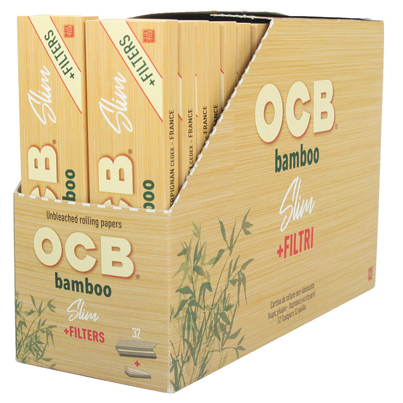 OCB Bamboo Slim + Tips 32 Heftchen á 32 Blatt + Tips