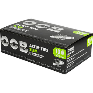 OCB Activ'Tips Slim Filter 7mm 10/50
