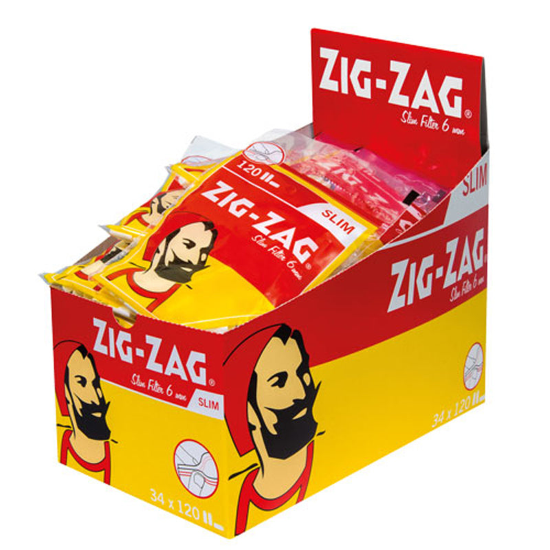 ZIG ZAG Spezial Drehfilter slim 6 mm  34 Beutel