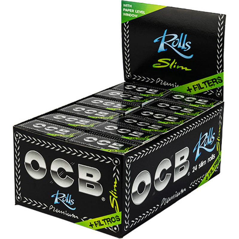 OCB Premium Rolls Slim + Tips 24