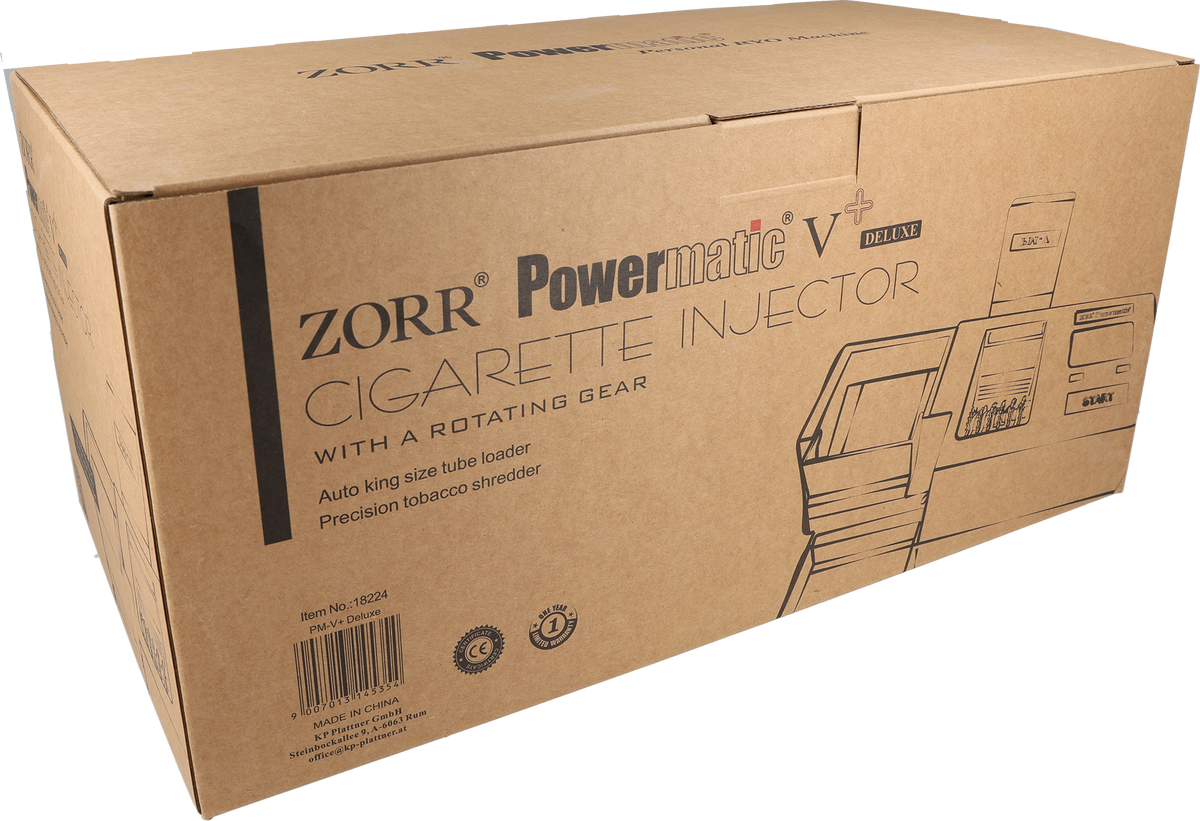 Sparpaket Doppelpack - Zorr Elektrische Stopfmaschine Powermatic 5+ Deluxe (V+) - Vollautomatisch mit Schredder