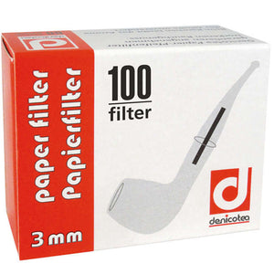 Denicotea Papierfilter 3mm 100er Packung