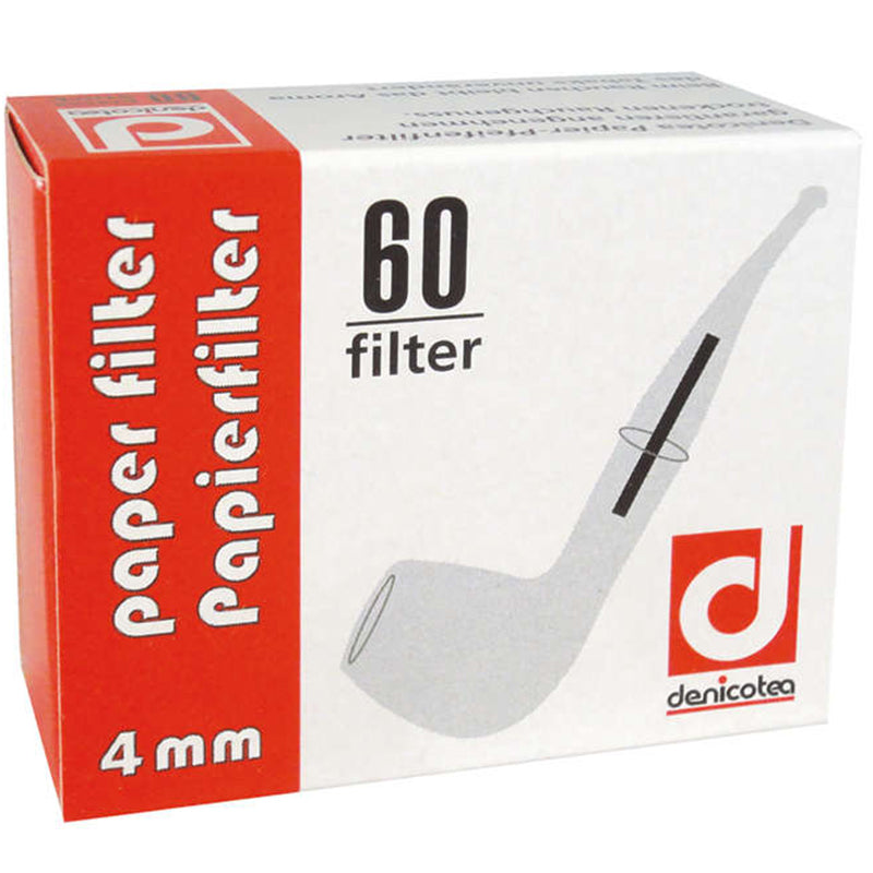 Denicotea Papierfilter 4mm 60er Packung