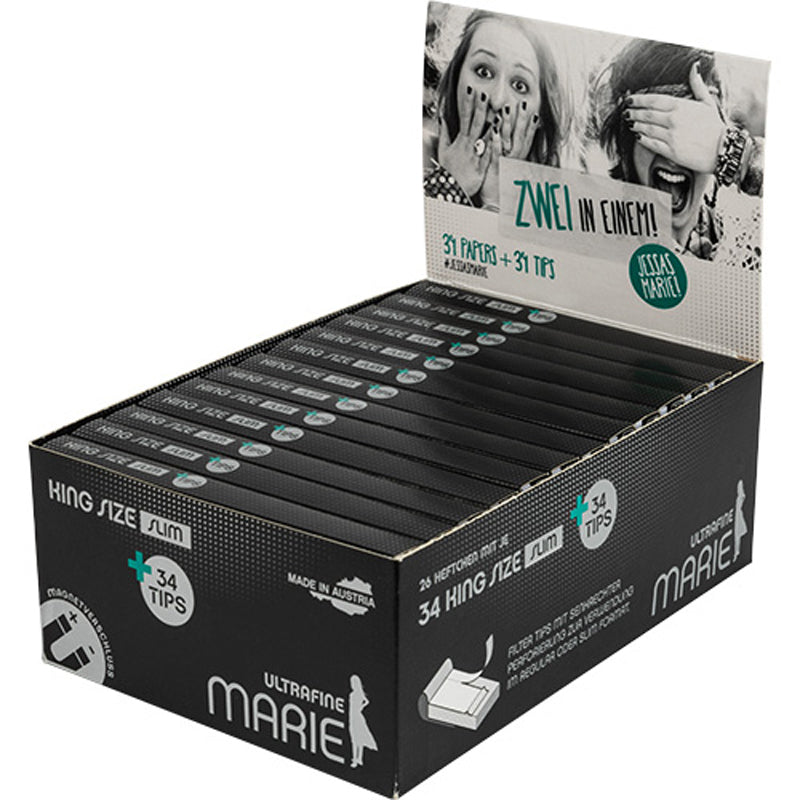 Marie Ultrafine King Size Slim + Tips