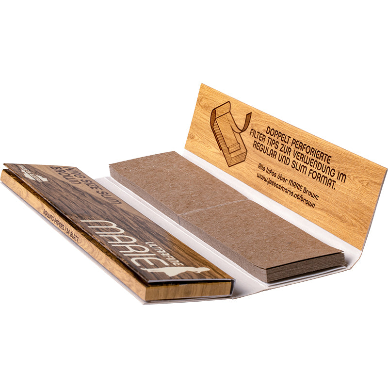 Marie Brown King Size slim + Tips