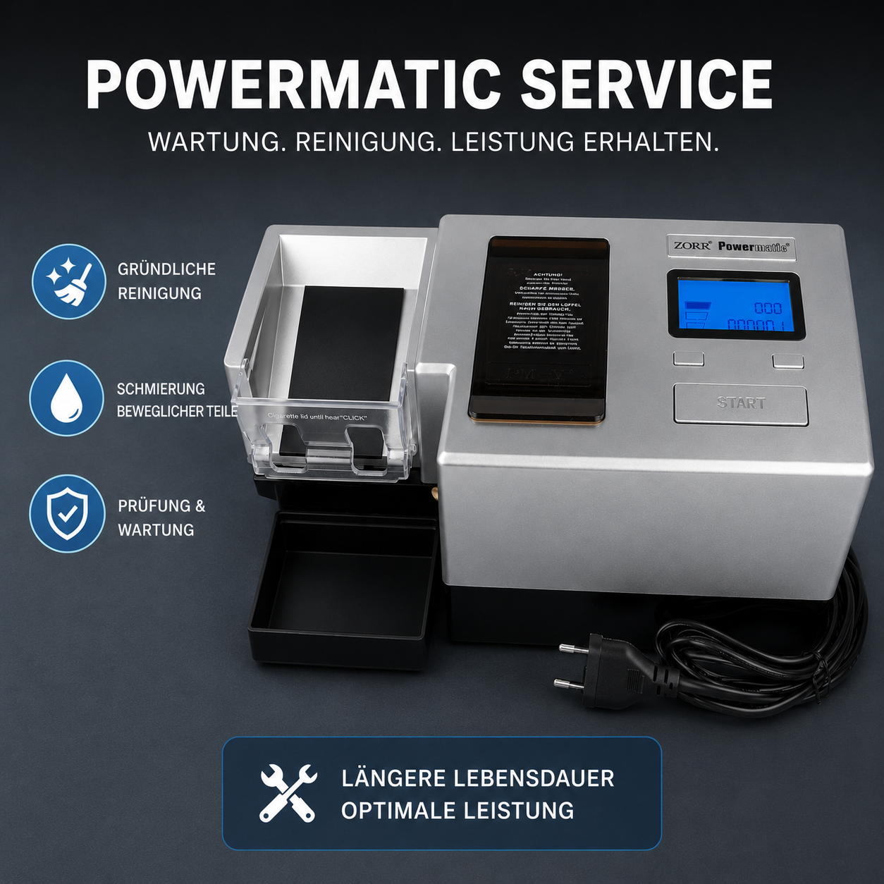 Powermatic Service für alle Versionen