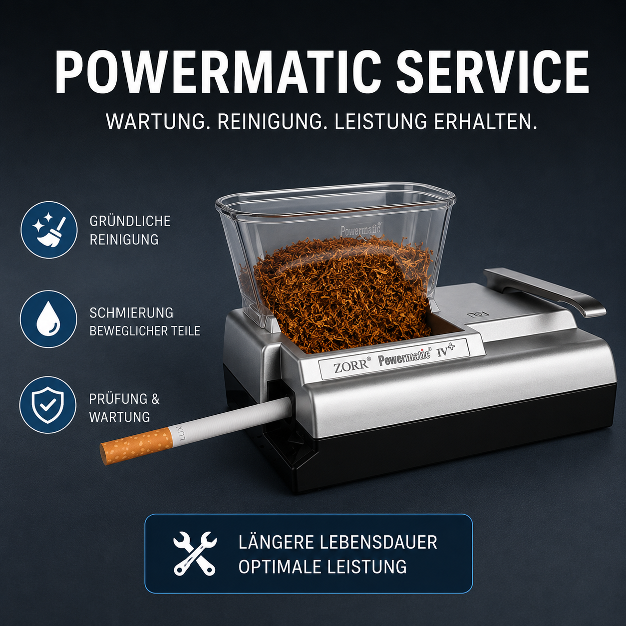 Powermatic Service für alle Versionen